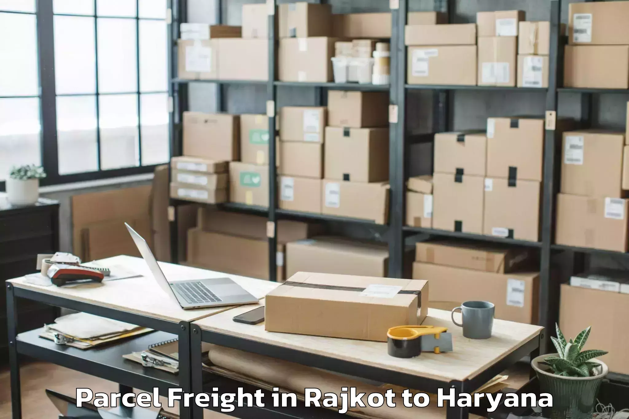 Quality Rajkot to Jagadhri Parcel Freight